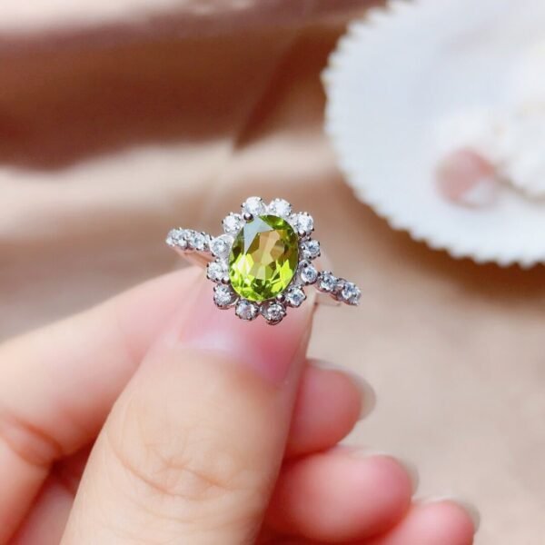 Olivine Set Crystals Are Transparent And Pure - Image 3