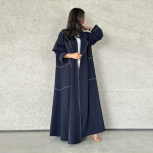 Plus-Size Denim Trench Coat