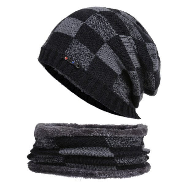 Winter Hat Pullover Bib Suit Plus Fluffy Thread - Image 6