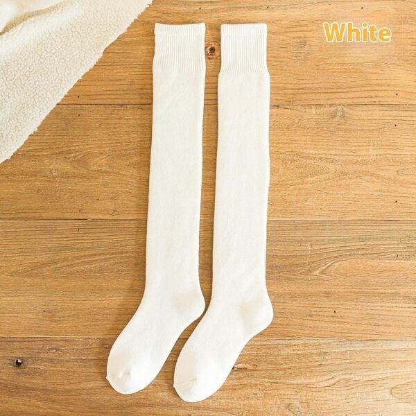 Cashmere Knee Socks Women's Long Tube Fleece-lined - Image 8