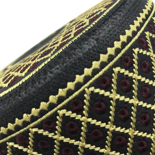 Muslim Hats Cotton Embroidery Islamic Men Prayer Arab Clothing Caps - Image 6