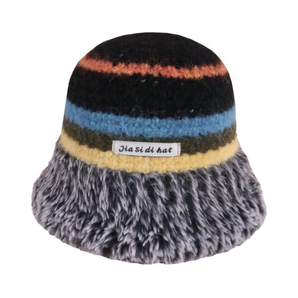 Autumn And Winter Dopamine Knitted Wool Cap Women's Warm Korean Style - Image 5