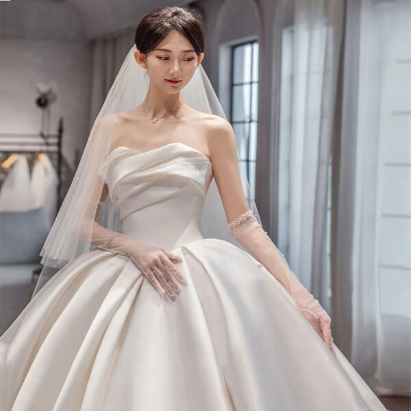 Temperament Princess Style French Satin Tail - Image 2