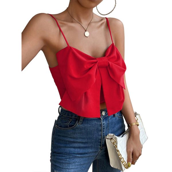 Camisole Belly-covering Bow Women's Top - Image 2