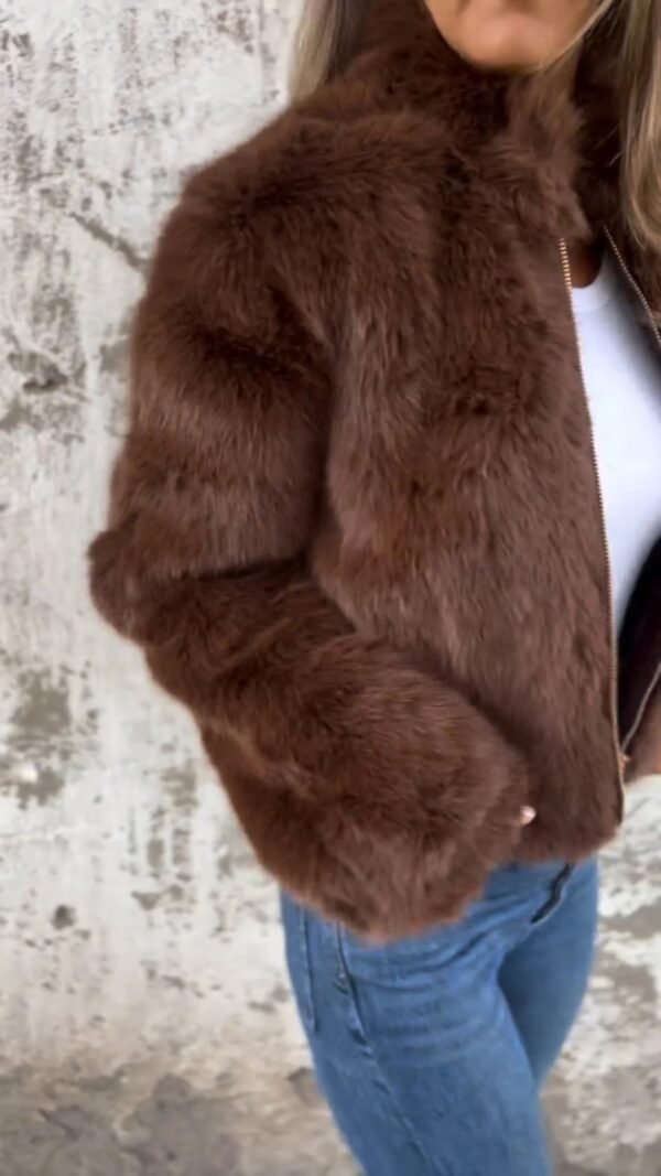 Plush Turtleneck Jacket - Image 7