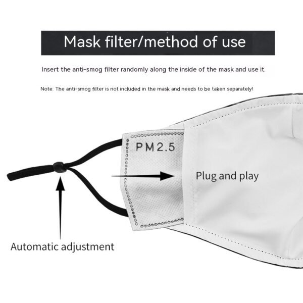 Milk Silk Double-layer Halloween Digital Printing Mask - Image 5