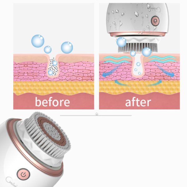 Facial Cleansing Brush Instrument Wireless Charging - Image 2