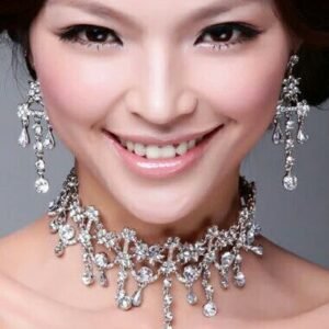 In the new factory direct Bride Wedding Dress Wedding Necklace red suit jewelry accessories spot