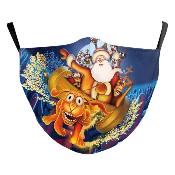 Christmas Digital Printing Double-layer Dust Mask - Image 4