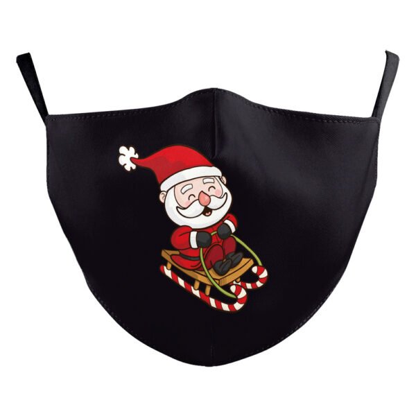 Christmas Snowman Digital Printing Double Layer Dustproof Mask - Image 10