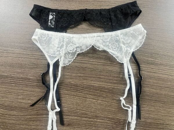 New 3-piece French Style Lace Lingerie Women's Breathable Hollow-out Fishbone Corset Ultra-thin Bra Set - Image 6