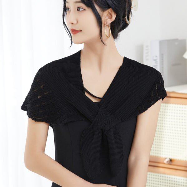 Ice Silk Shawl Outer Match Women's Cloak Neck Protection Scarf - Image 8