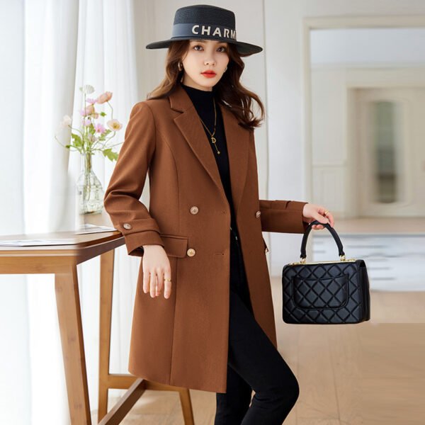 Autumn And Winter New Fashion Mid-length Coat - Image 5