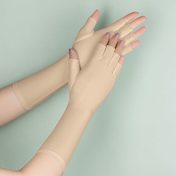 Summer Cool Long Half Finger Sun Protection Oversleeve - Image 3