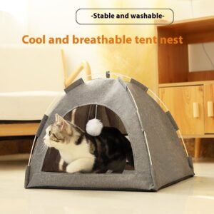 Breathable Pet Tent House for Cats & Dogs