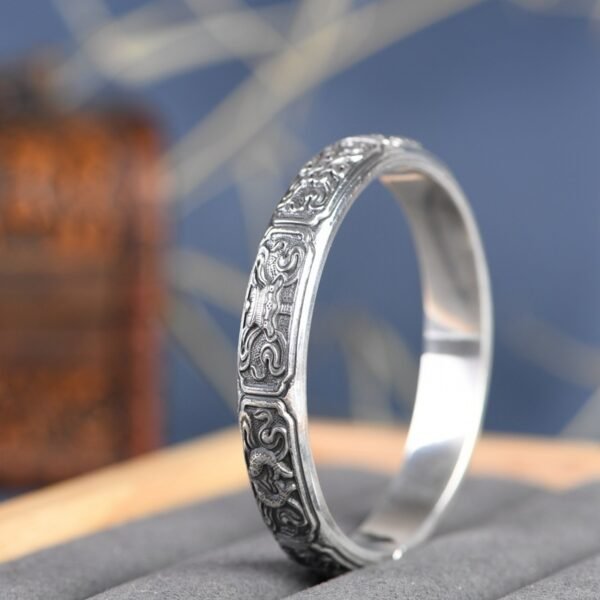 Siam Antique 999 Silver Bracelet Retro Female - Image 4