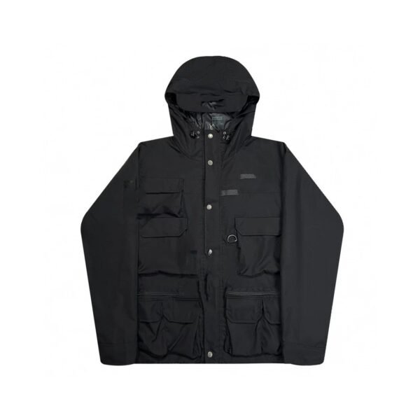 Stitching Nylon Stand Collar Shell Jacket Waterproof Windproof Jacket - Image 2
