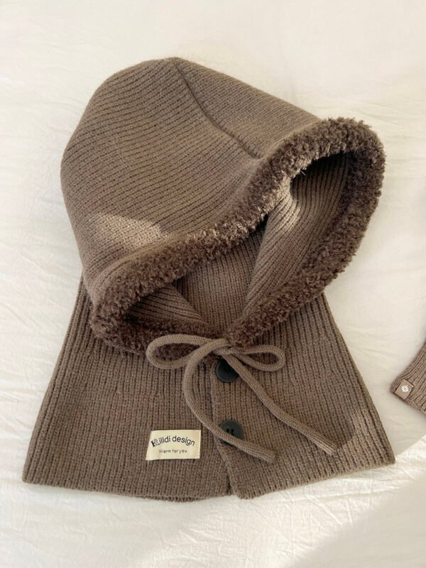 Ice Man Design Fashionable Knitted Drawstring Autumn And Winter Warm Ear Protection Hat - Image 7