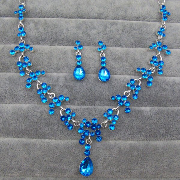 Europe and the United States foreign trade new bride, wedding jewelry, earrings, necklace set, wedding jewelry accessories, fast selling explosion female - Image 3