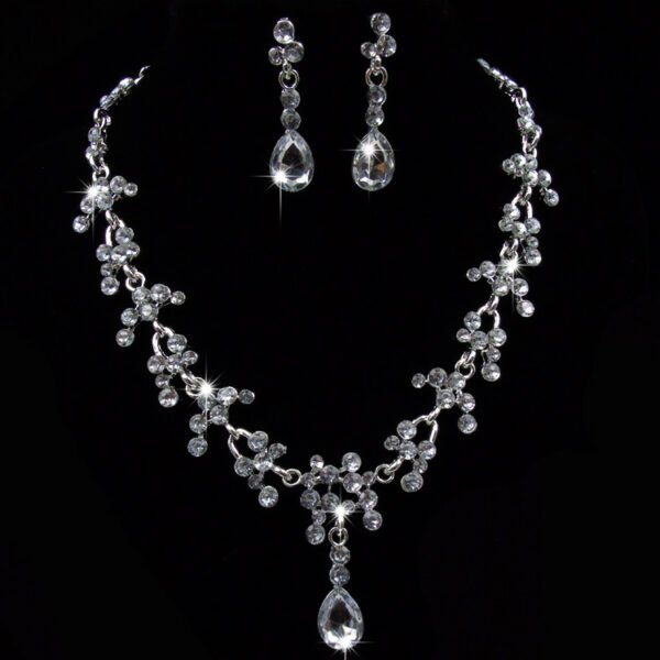 Europe and the United States foreign trade new bride, wedding jewelry, earrings, necklace set, wedding jewelry accessories, fast selling explosion female - Image 6