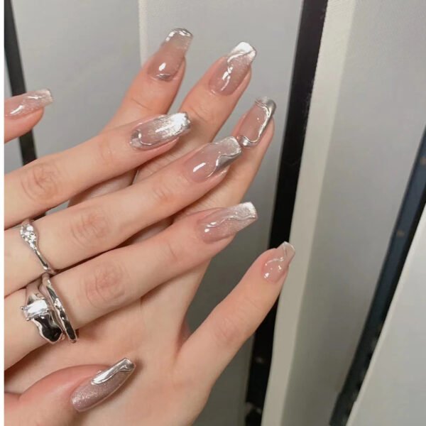 Handmade Manicure Wear Cat's Eye Gradient - Image 3
