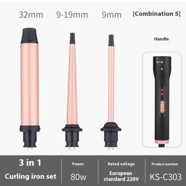 Big Wave Three-in-one Hair Curler Combination Suit Big Wave Hair Curler - Image 5