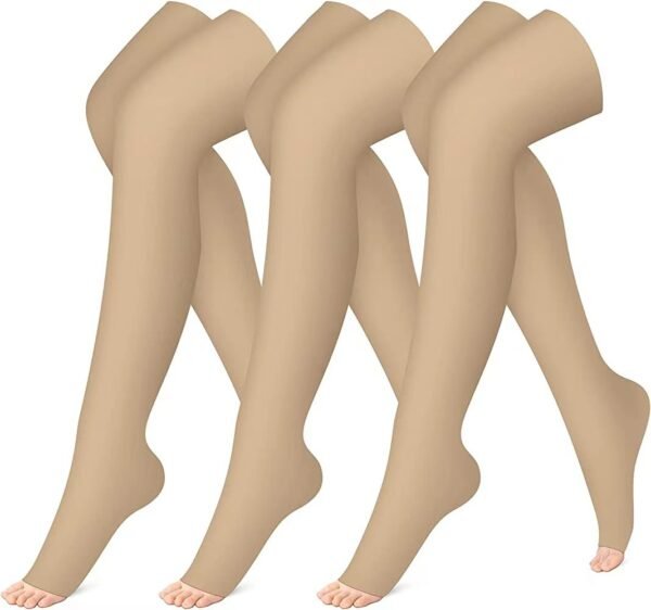 Pattern Gradient Leggings Lengthened Knee Socks - Image 2