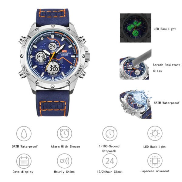 Men's Watch Fashion Multifunction Sports Electronic - Image 3