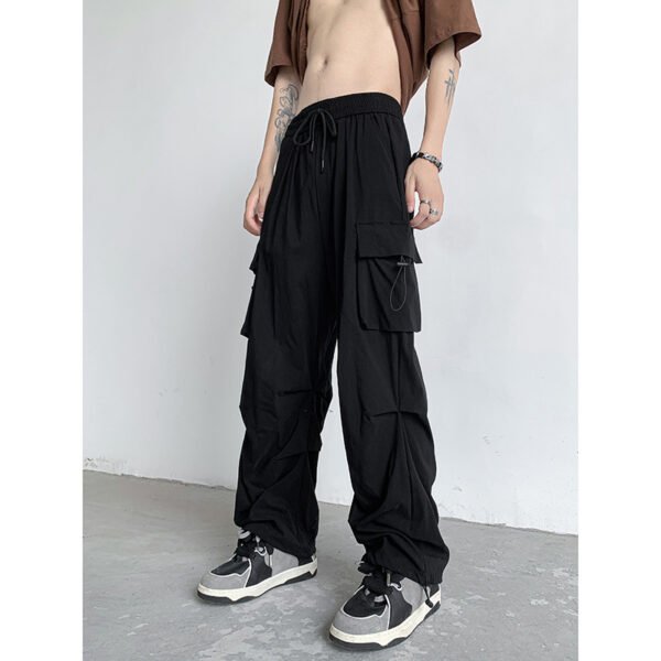 Pu Shuai Draping All-matching Slim Fit Trousers For Men - Image 7