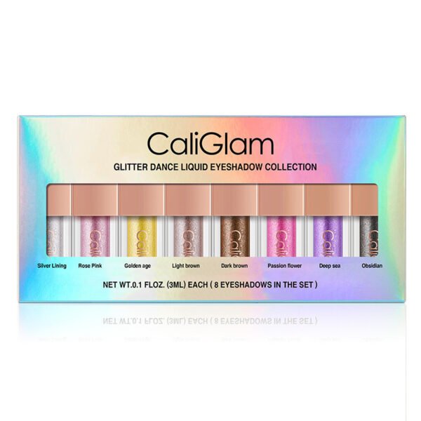 Makeup Multicolor Pearl Glitter Liquid Eyes Easy Color 8 Eyeshadow Set - Image 5