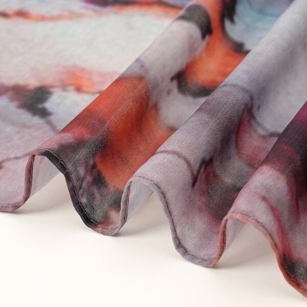 High-grade Watercolor Digital Printing Autumn And Summer Sun Protection Scarf Shawl - Image 2