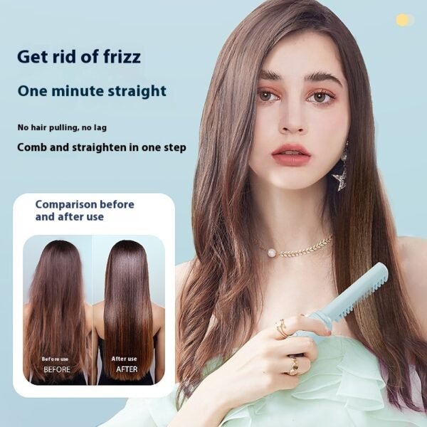 Wireless Hair Straighteners Small USB Charging Portable For Curling Or Straightening - Image 2