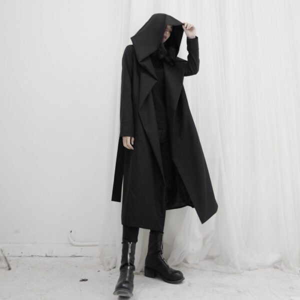 Over The Knee Wizard's Hat Cloak Trench Coat - Image 6