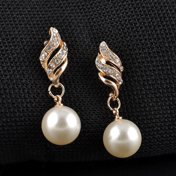 Foreign trade source, bridal beads, pearl necklace, European and American wedding jewelry, banquet dress, Earring Jewelry - Image 3