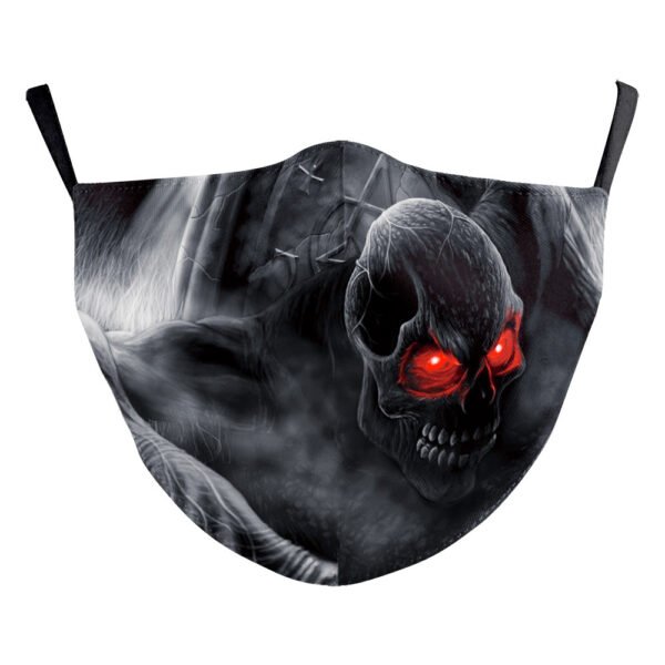 Milk Silk Double-layer Halloween Digital Printing Mask - Image 6