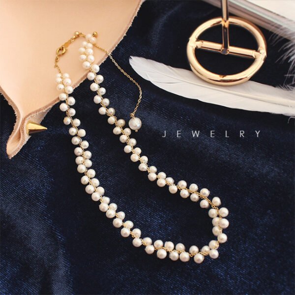 Hand-woven pearl necklace - Image 5
