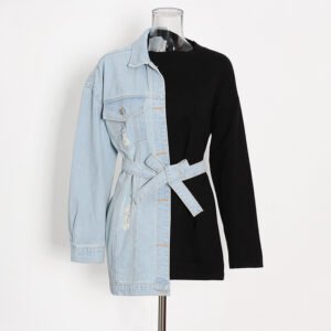 New Fashion Stitching Contrast Color Casual jacket