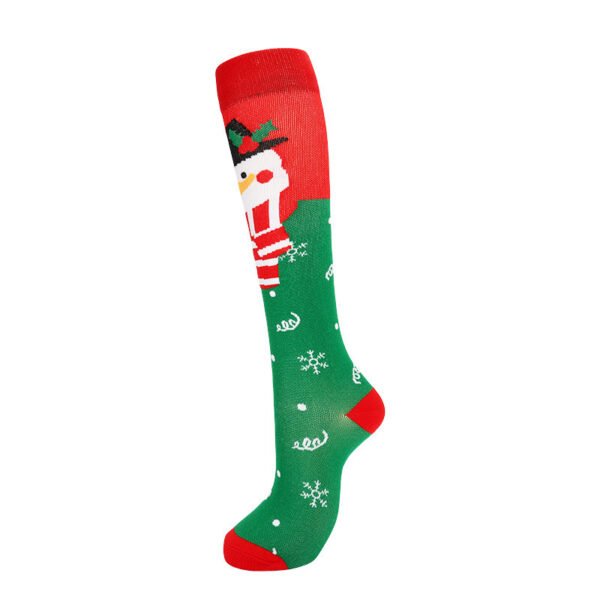 Compression Stockings Christmas Sports High Elastic Breathability - Image 2