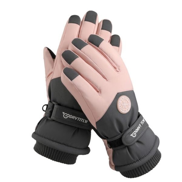 Skiing Gloves Winter Touch Screen Motorcycle Fleece-lined Warm - Image 5