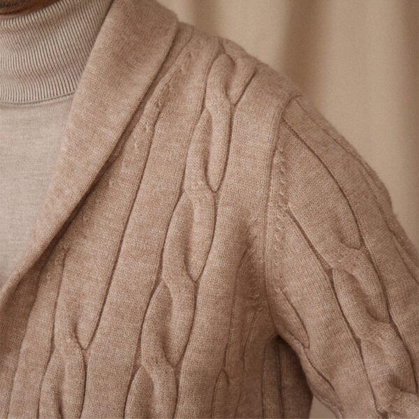 Twisted Flower Sweater Cardigan Retro Casual Jacket - Image 5