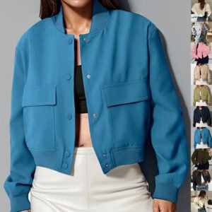 Fashion Button Stand-collar Jacket