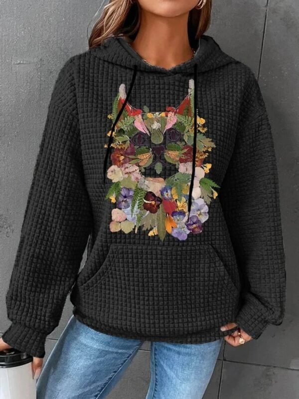 Comfort Loose Casual Drawstring Hoodie - Image 9