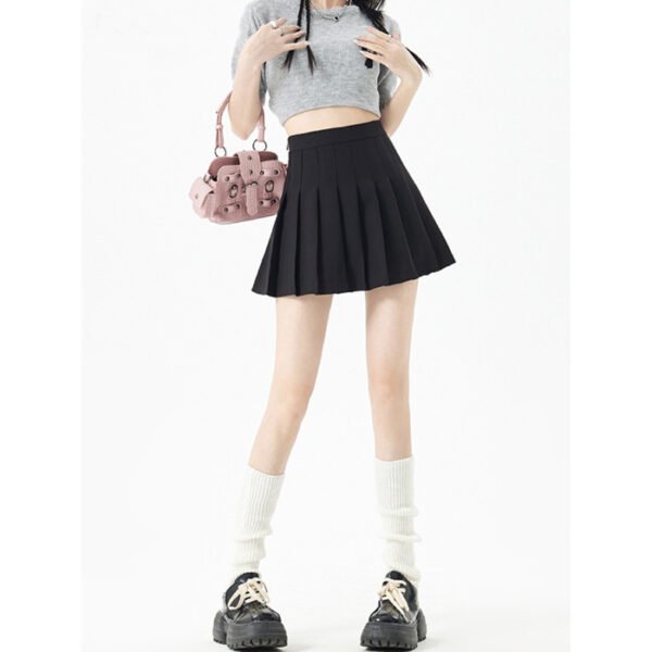 Spring And Summer Black Pleated Skirt Small Slim Fit All-matching - Image 6