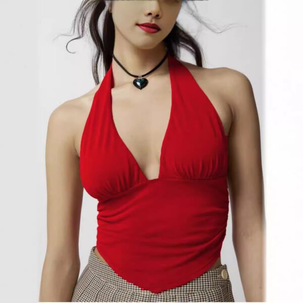 European And American New Street Hot Girl Style Halter Backless Waist Slimming Vest - Image 3