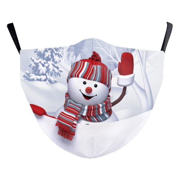 Santa Elk Digital Printing Double-layer Dust Mask - Image 9