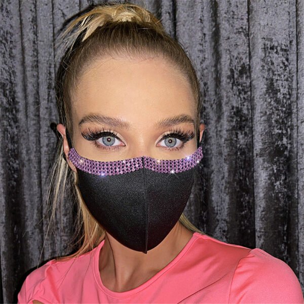 Explosive Women's Adjustable Rhinestone Mask - Image 4