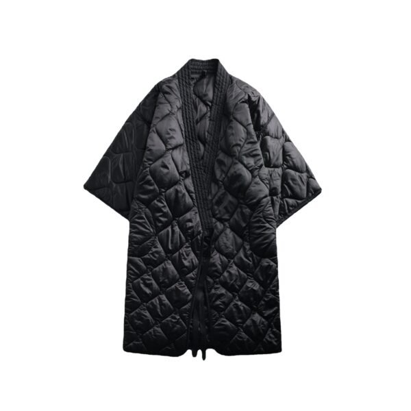 Lace-Up Quilted Coat - Image 5