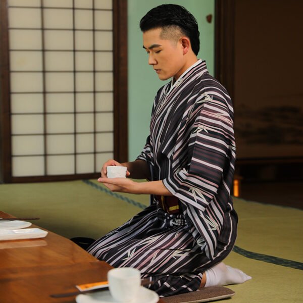 Japanese Kimono Men's Traditional Formal Wear - Image 2