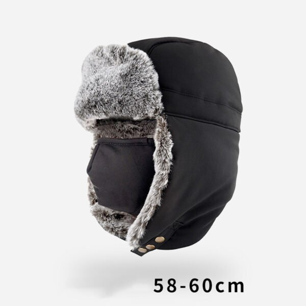 Winter Cold And Warm Plus Velvet Mask Face Protection Hat - Image 7