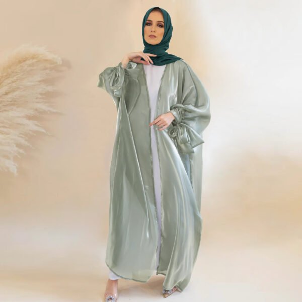 Six-color Middle East Arabic Cardigan Lace-up Bow Robe - Image 3